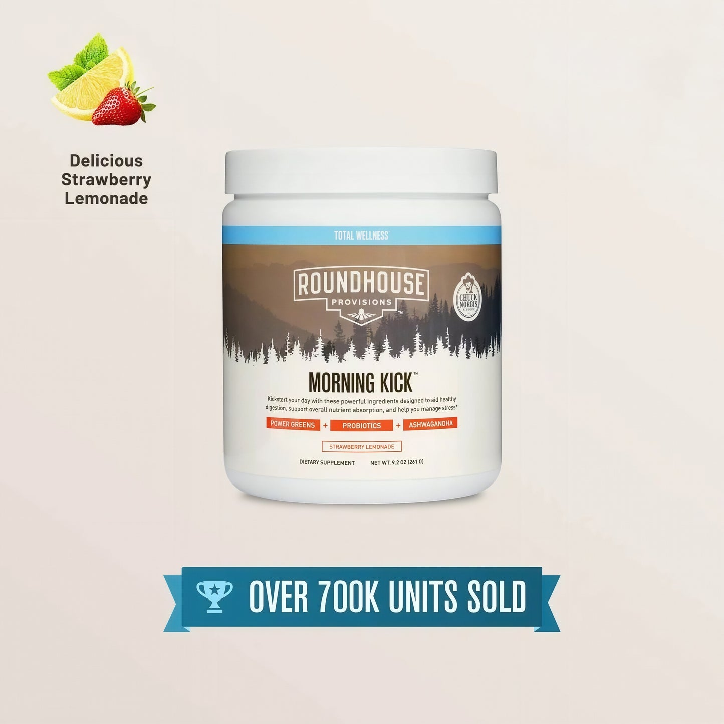 Roundhouse Morning Kick Greens Superfood Powder 30 Servings